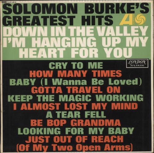 Solomon Burke Greatest Hits UK vinyl LP album (LP record